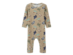 Name It weathered teak dragon print jumpsuit